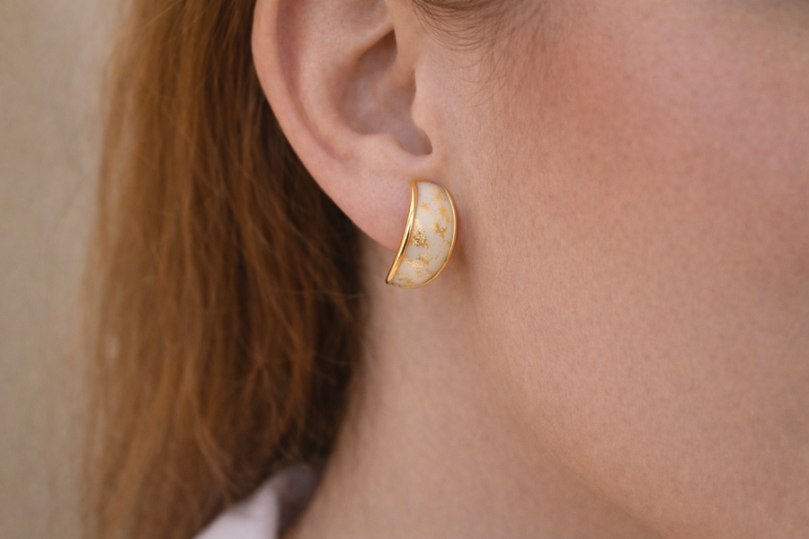 Golden Flakes Earrings