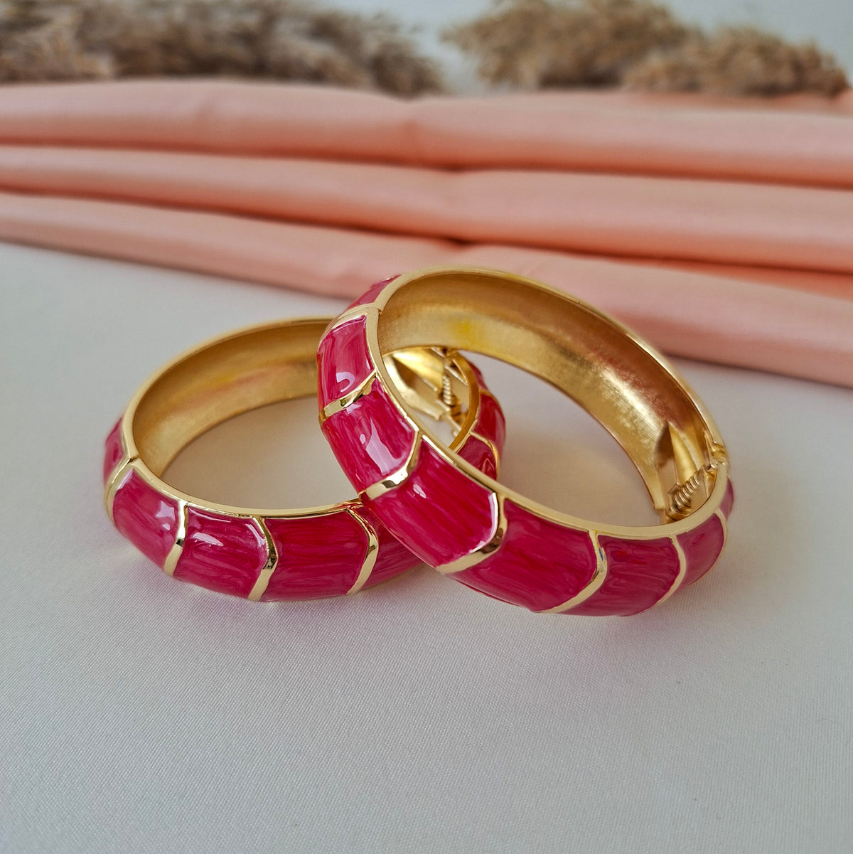 Ruby Shell Bangle