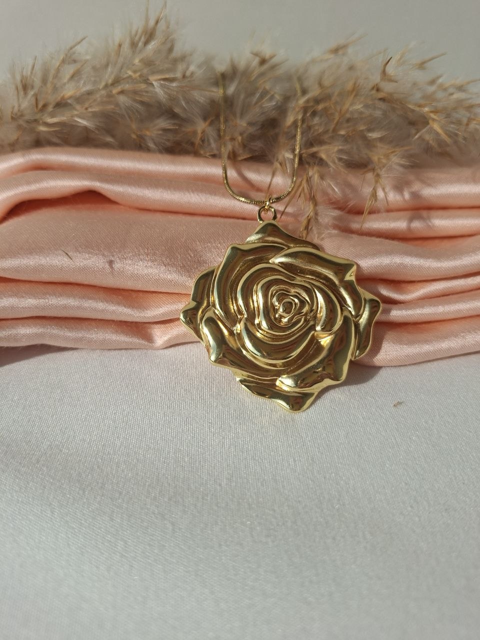 Golden Rose Necklace