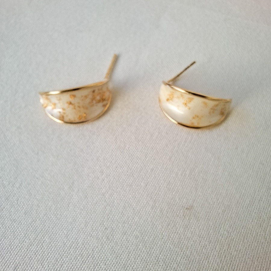 Golden Flakes Earrings