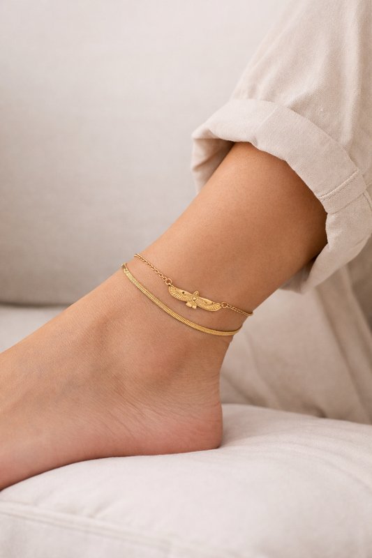 Pharaonic Winged Anklet