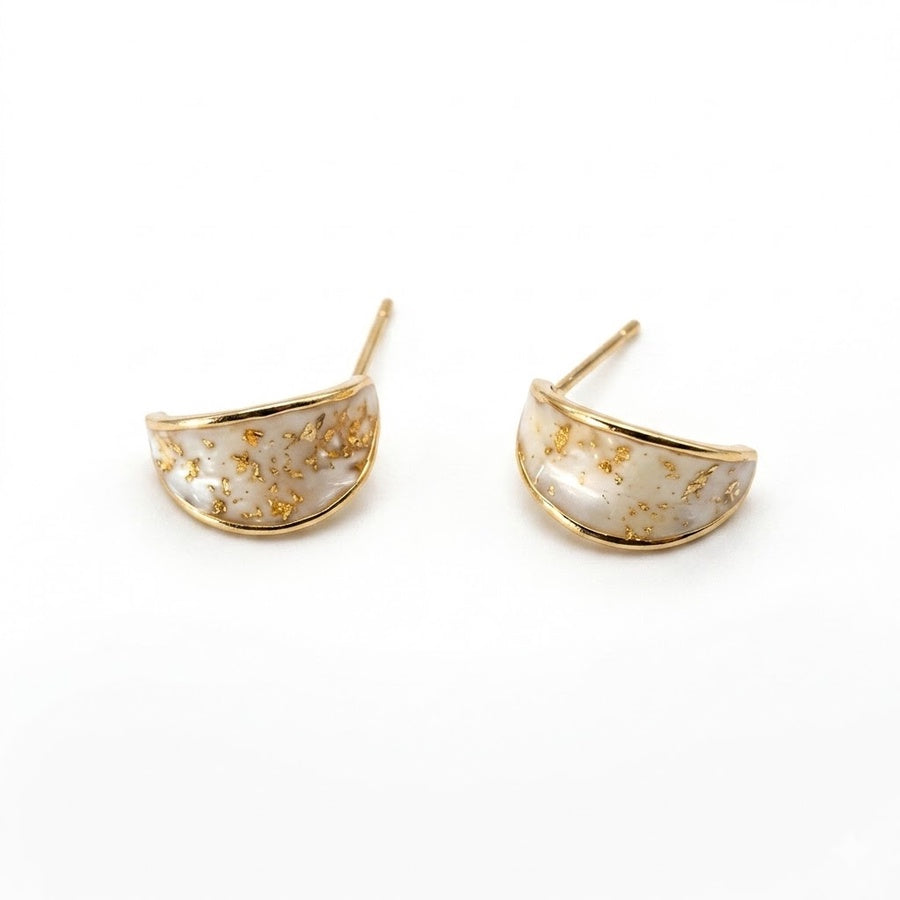 Golden Flakes Earrings