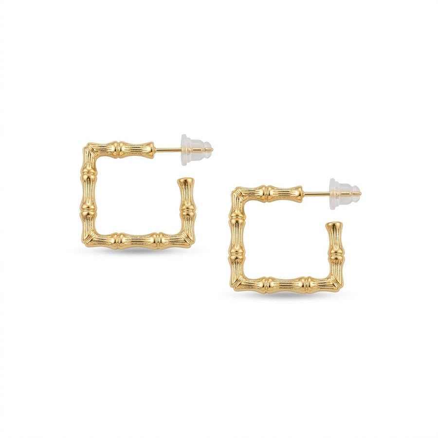 Bamboo Square Earrings