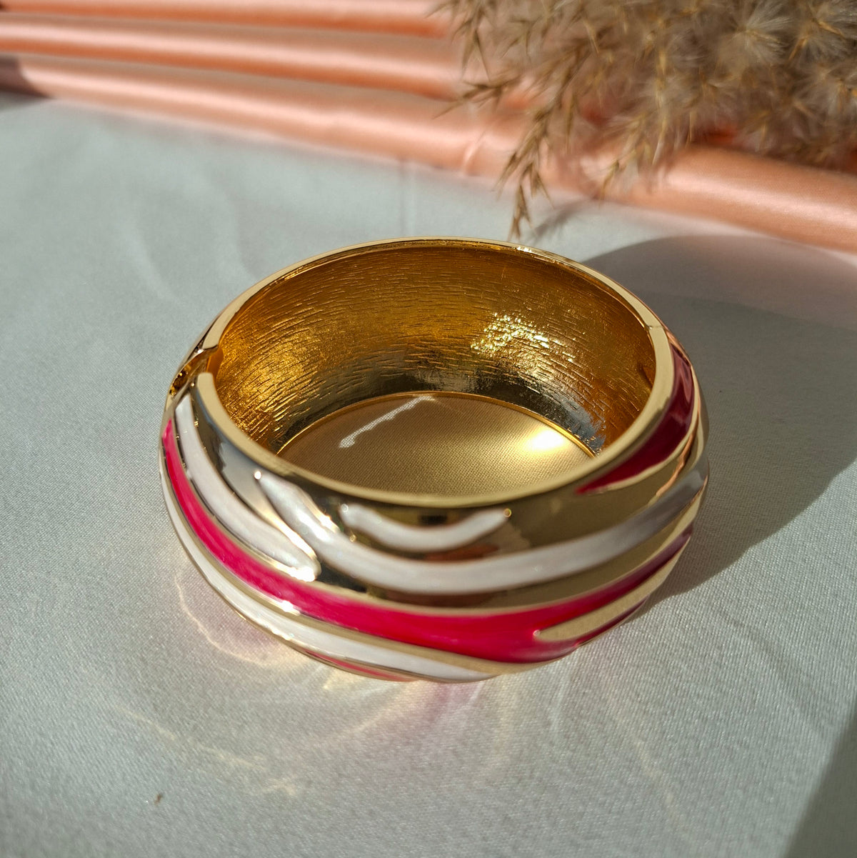 Zebra Ruby Luxe Bangle