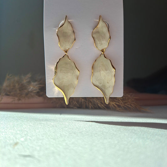 Abstract Enamel Drop Earrings