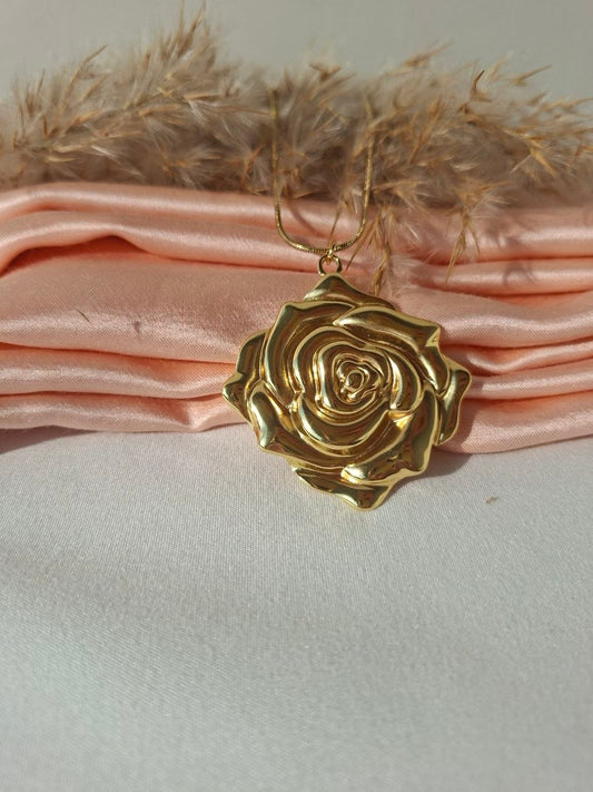 Golden Rose Necklace